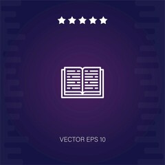 book vector icon modern illustrator