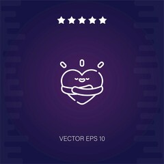 heart vector icon modern illustrator