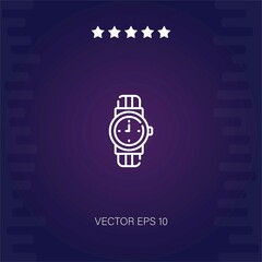 watch vector icon modern illustrator
