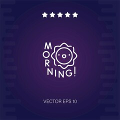 morning vector icon modern illustration