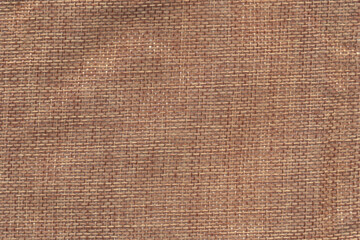 Natural texture of jute fabric for background. Light brown jute linen