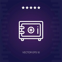 safety box vector icon modern illustration