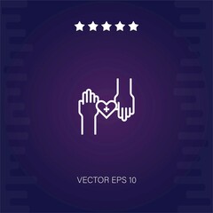 heart vector icon modern illustration
