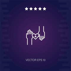 heart vector icon modern illustration