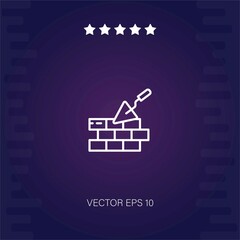 brickwall   vector icon modern illustration