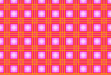 Seamless tartan plaid pattern in shades of pink ,red, orange for thumbnail ,blog, background .computer generated image