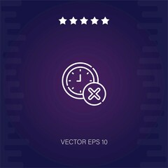 clock vector icon modern illustration