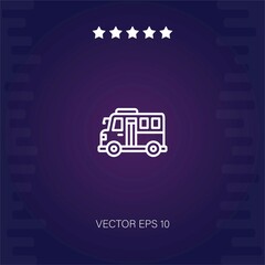 school bus vector icon modern illustration