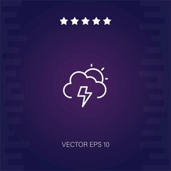 storm   vector icon modern illustration