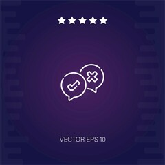 vote vector icon modern illustration