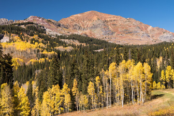 Fototapeta na wymiar Ruby Mountain 13,277 viewed from Kebler Pass, Colorado.