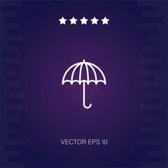 umbrella vector icon modern illustration