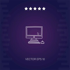 computer   vector icon modern illustration