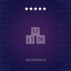 abc vector icon modern illustration