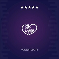 hearts vector icon modern illustration