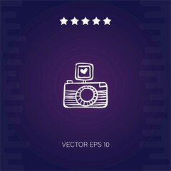 photography vector icon modern illustration