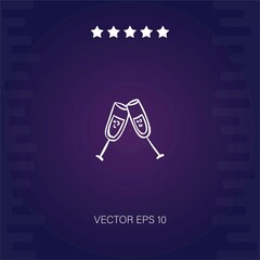 party vector icon modern illustration