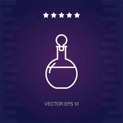 vodka round bottle vector icon modern illustration