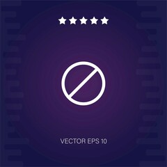 blocked vector icon modern illustration