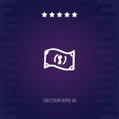 dollar bill vector icon modern illustration