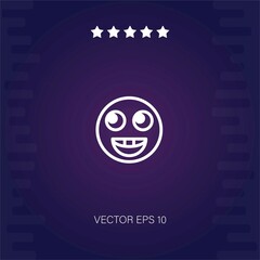 happy   vector icon modern illustration