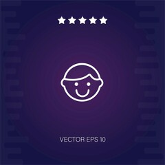 joyful vector icon modern illustration