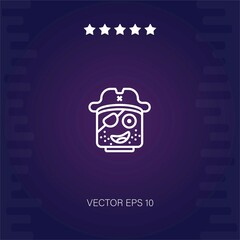 pirate   vector icon modern illustration