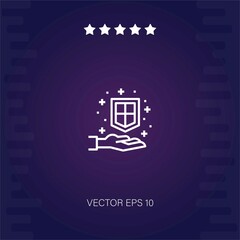 protection vector icon modern illustration