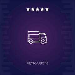 truck   vector icon modern illustration