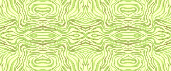 Yellow Zebra Texture. Seamless Lines for African 