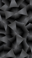 Obraz premium Abstract background. Random structure with umbrellas. Screen vector design for mobile