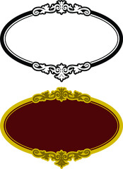 Vintage Style Oval Frame