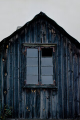 Traditional rural old wooden house