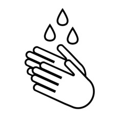 vector hand washing icon