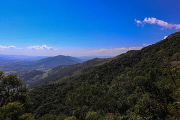 clouds over the mountains