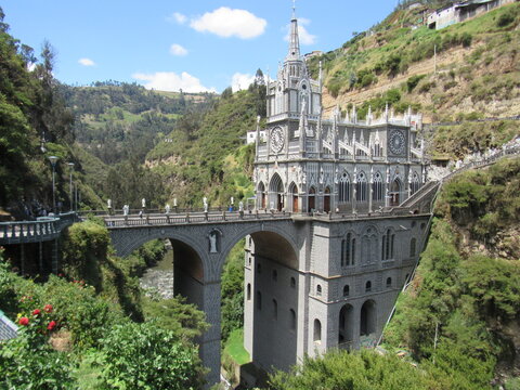Santuario de Nuestra Señora del Rosario de Las Lajas.  LAS LAJAS, COLOMBIA