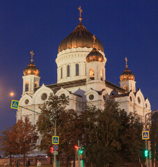 Chist The Saviour Cathedral in Moscow Russia. Evening