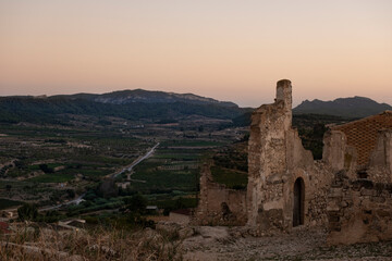 Ruins of Corbera de Ebro village in Spain after Spanish Civil War.
