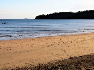 beach at dusk