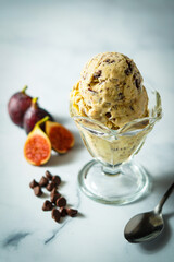 Chocolate fig ice cream