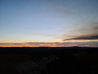 Sunset over Bryce Canyon