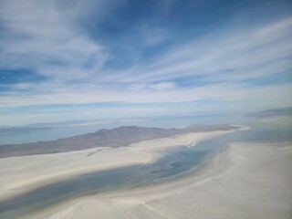 Antelope Island from the sky
