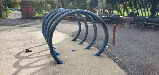 iron bridge in the park