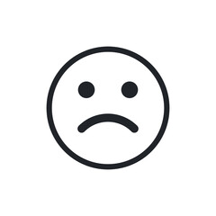 Face expression emoji isolated on white background EPS Vector