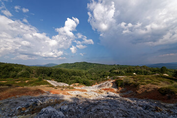 Italien - Sasso Pisano - Geothermische Felder