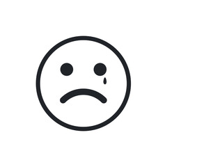 Face expression emoji isolated on white background EPS Vector