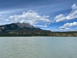 lake and mountains