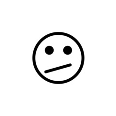 Face expression emoji isolated on white background EPS Vector