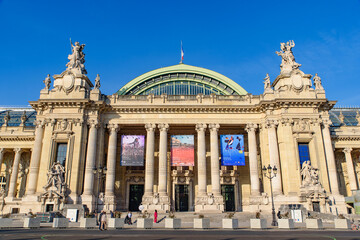Fototapeta na wymiar Grand Palais, an exhibition hall and museum at Champs-Élysées in Paris, France