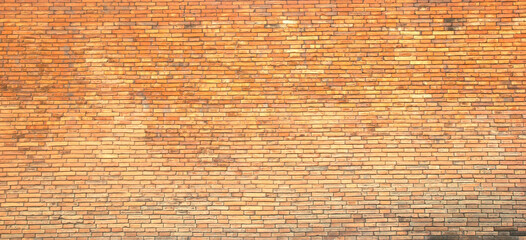brick wall of red color wide of masonry